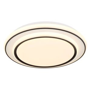 Globo Deckenleuchte Logan Metall Weiß matt LED 390 x 70 mm