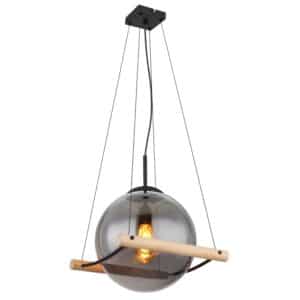 Globo Hängeleuchte Leona Schwarz Ø 30 cm