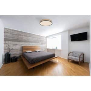 Globo LED-Deckenleuchte Doro 1-flammig Graphit 450 x 85 mm