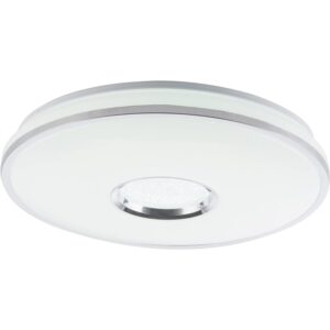 Globo LED-Deckenleuchte Rena Sternenhimmeleffekt Weiß-Chrom