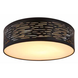 Globo LED-Deckenleuchte Tunno Schwarz Ø 38 cm