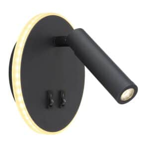 Globo LED-Wandleuchte Many Schwarz Ø 14