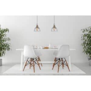 Globo Pendelleuchte Dorothea 1-flammig Schwarz 300 x 1200 mm