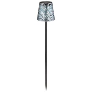 Globo Solarleuchte Metall 70 cm Silber Matt
