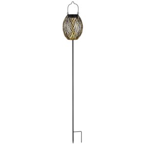 Globo Solarleuchte Metall 90 cm Schwarz Matt