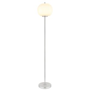 Globo Stehleuchte Blacky I Nickel/Opal