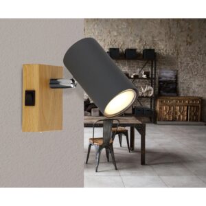 Globo Strahler Robby 1-flammig Graphit 70 x 100 mm