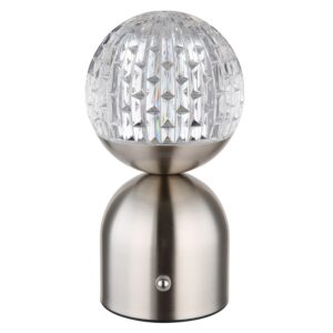 Globo Tischleuchte Julsy Metall 20 cm Nickel Matt