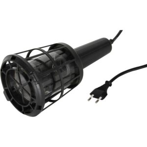 ISO Handlampe E27 IP20 Schwarz