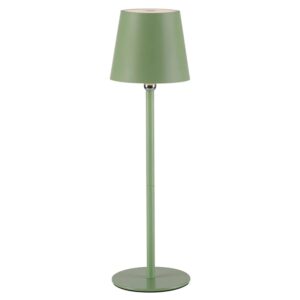Just Light Akku-LED-Tischleuchte Boteria Grün Ø 11 cm x 37 cm