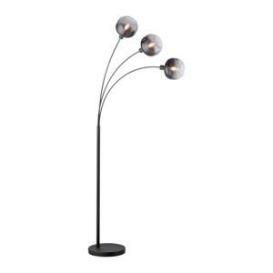 Just Light Stehleuchte Zea 3-flammig 160 cm x 95 cm Schwarz