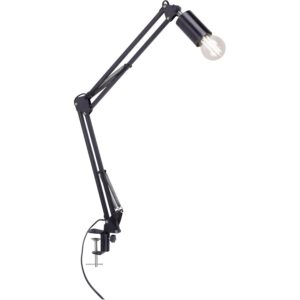 Just Light. Klemmleuchte Turn me Schwarz H: 16 bis 76 cm