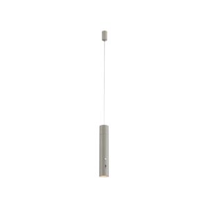 Just Light. LED-Akku-Pendelleuchte Attach Greige 120 cm x Ø 16