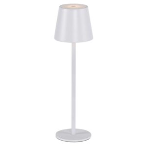 Just Light. LED-Akku-Tischleuchte Euria weiß 37 cm x Ø 110