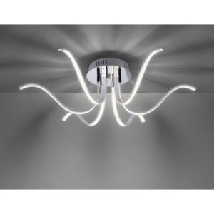 Just Light. LED-Deckenleuchte Valerie Chrom Ø 67 cm