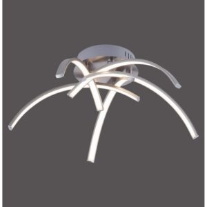 Just Light.  LED-Deckenleuchte Valerie Stahl 47 x 47 cm