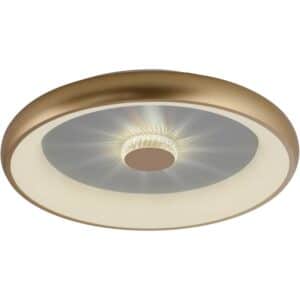 Just Light. LED-Deckenleuchte Vertigo Messing Matt Ø 61