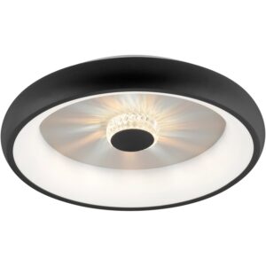 Just Light. LED-Deckenleuchte Vertigo Schwarz Ø 46