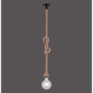 Just Light.Pendellampe Rope 1-flammig Schwarz