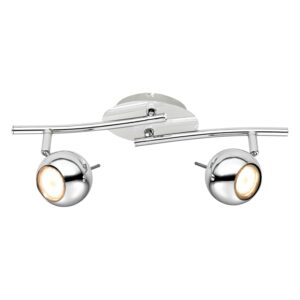 LED-Deckenstrahler Scordia 2-flammig Chrom 2x GU10 3