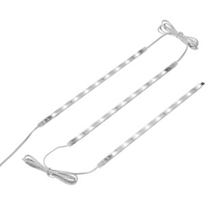 LED-Lichtleiste 3er Set 3W warmweiß 230lm Weiß ca. 25cm