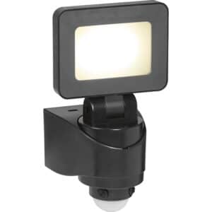 LED-Strahler Floodlight Sensor Schwarz 10W 1.300lm