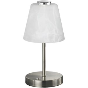 LED-Tischleuchte Emmy Nickel matt