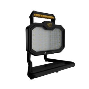 LED's Work Akku Arbeitsleuchte 20W 2000lm 4000K IP54 IK06 Schwarz