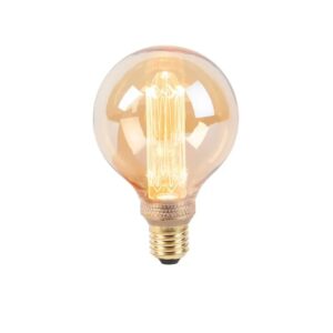 LUEDD LED Lampe G95 E27 5W 1800K Gelb 3 Stufig Dimmbar