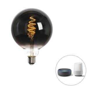 LUEDD Smart E27 Dimmbar in Kelvin LED Lampe G125 Schwarz 4W 60