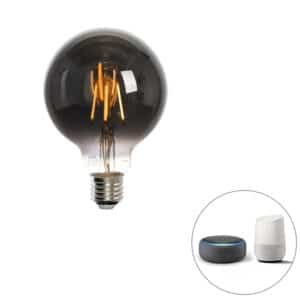 LUEDD Smart E27 Dimmbar in Kelvin LED Lampe G95 Rauch 4W 60