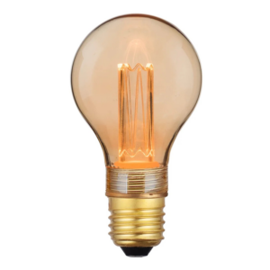 LUXULA LED Filament Leuchtmittel Bulb E27 Dimmbar Warmweiß Bernstein Glas Vintage Optik
