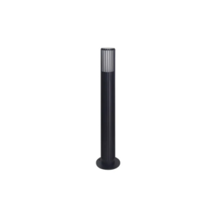 LUXULA Pollerleuchte Schwarz GU10 Fassung IP44 Aluminium mit Erdspieß Höhe 56cm