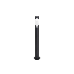 LUXULA Pollerleuchte Schwarz GU10 Fassung IP44 Aluminium mit Erdspieß Höhe 60cm
