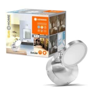 Ledvance Badezimmerleuchte Sun@Home Smart+ Badezimmer Silber Ø 11 cm