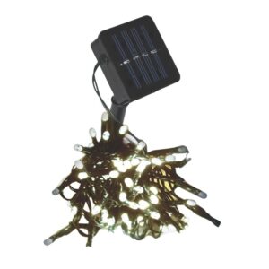 Lex 50er Solar LED Lichterkette Innen Außen Gartenbeleuchtung Party Outdoor Weiß