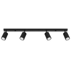 Licht-Erlebnisse Strahler Schwarz GU10 81 CM Lang 4-Flammig Länglich Modern Aluminium