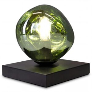 Licht-Erlebnisse Tischlampe Glas Aluminium E14 17