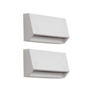 Lindby 2er Set LED Wandleuchte Außen Appeso 10025739 Modern in Weiß 1-flammig