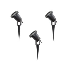 Lindby 3er Set Außenleuchte Thorgal 10025771 Modern in Schwarz 3-flammig GU10