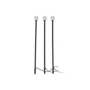 Lindby 3er Set LED Brindley 10019919 Modern in Schwarz aus Aluminium 1-flammig