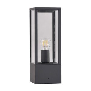 Lindby Außenleuchte Peldar 9926025 Spritzwassergeschützt Modern in Schwarz aus Aluminium 1-flammig E27