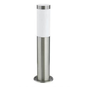 Lindby Außenleuchte Statius 10012783 mit Bewegungsmelder Spritzwassergeschützt Modern in Alu aus Edelstahl 1-flammig E27