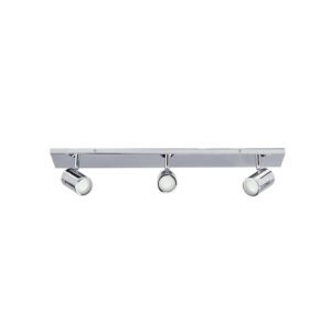 Lindby Deckenlampe Dejan 9641039 Spritzwassergeschützt Modern in Chrom aus Metall 3-flammig GU10 Badezimmerleuchte