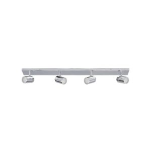 Lindby Deckenlampe Dejan 9641040 Spritzwassergeschützt Modern in Chrom aus Metall 4-flammig GU10 Badezimmerleuchte