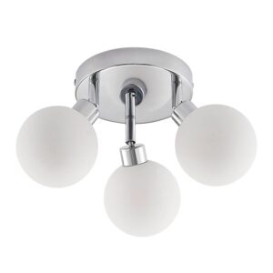 Lindby Deckenlampe Zaniba 9628126 Spritzwassergeschützt Modern in Chrom aus Metall 3-flammig G9 Wohnzimmerleuchte