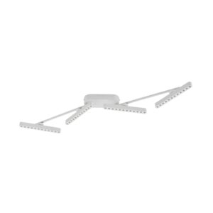 Lindby LED Deckenlampe Eldrin 10029267 Dimmbar Modern in Weiß aus Metall 4-flammig Wohnzimmerleuchte