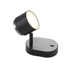 Lindby LED Deckenlampe Marrie 9643092 Modern in Schwarz aus Aluminium 1-flammig Wohnzimmerleuchte