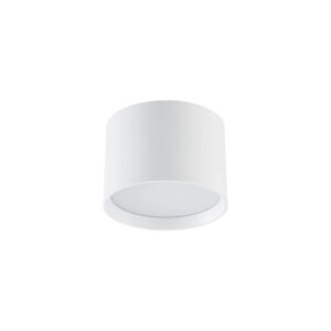 Lindby LED Deckenlampe Nivoria 10020111 Modern in Weiß aus Aluminium 1-flammig Wohnzimmerleuchte