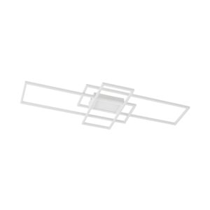 Lindby LED Deckenleuchte Caitilin 9626981 Dimmbar mit Leselampe Modern in Weiß aus Metall 1-flammig Wohnzimmerleuchte